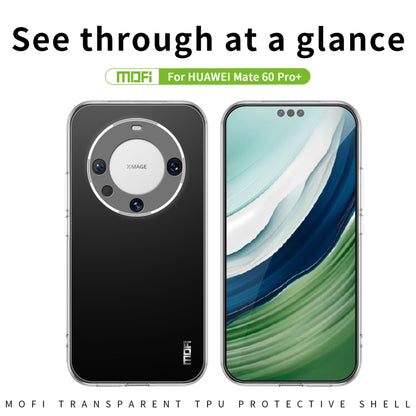 For Huawei Mate 60 Pro+ MOFI Ming Series Ultra-thin TPU Phone Case(Transparent) by MOFI