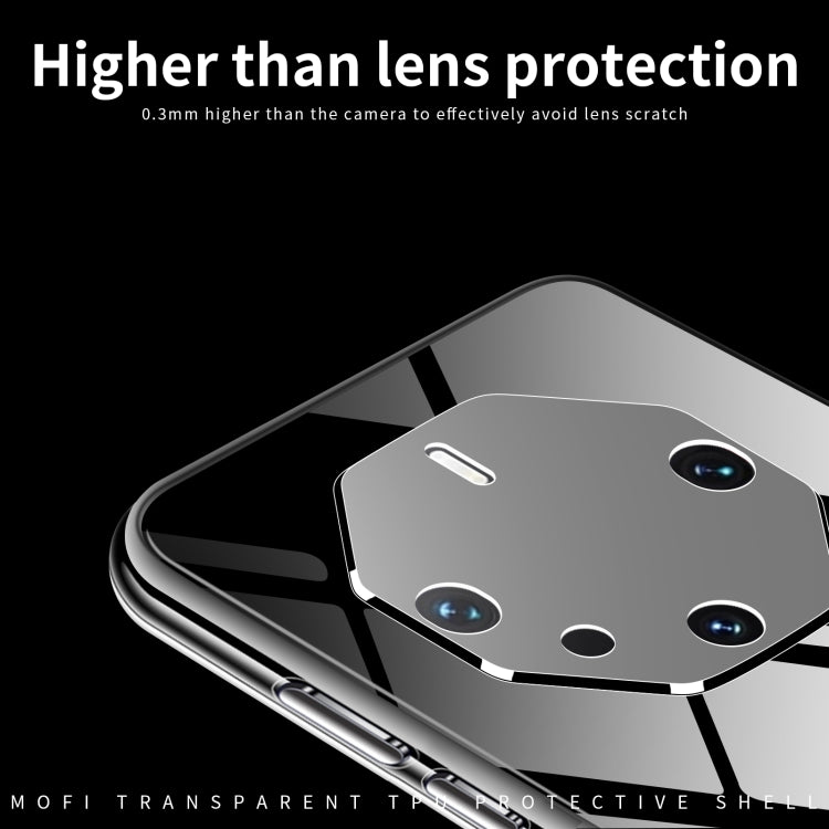 For Huawei Mate 60 RS Ultimate MOFI Ming Series Ultra-thin TPU Phone Case(Transparent) by MOFI