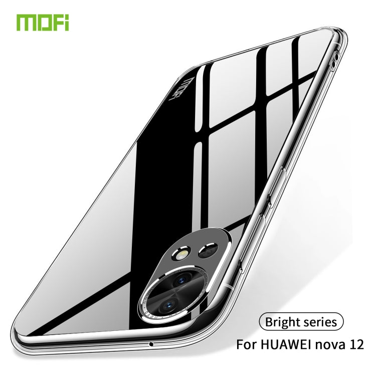 For Huawei nova 12 MOFI Ming Series Ultra-thin TPU Phone Case(Transparent) by MOFI