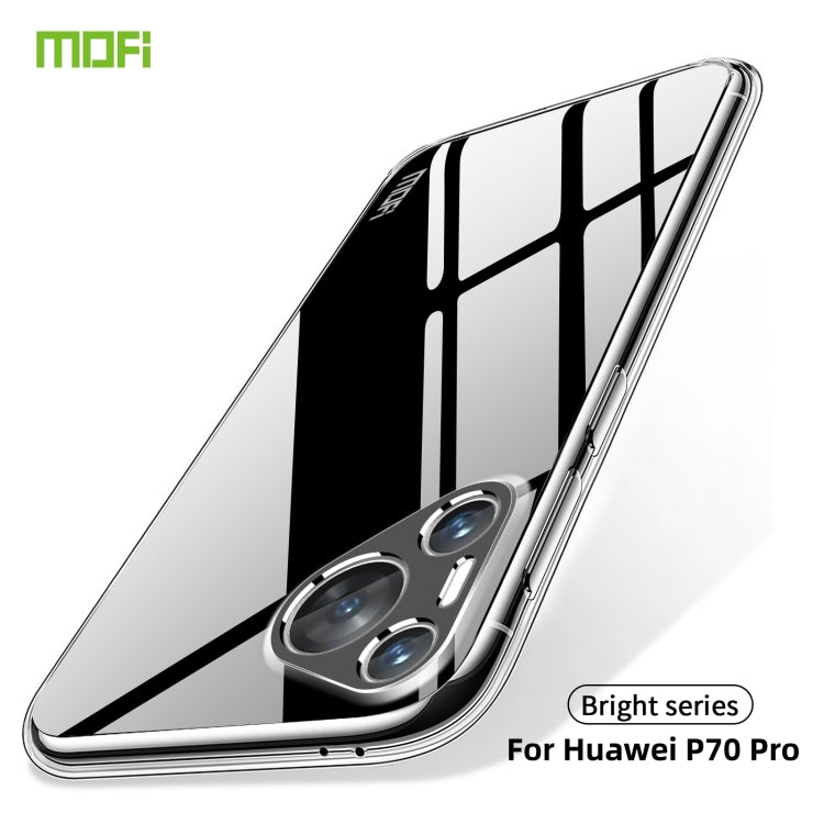 For Huawei Pura 70 Pro MOFI Ming Series Ultra-thin TPU Phone Case(Transparent) by MOFI