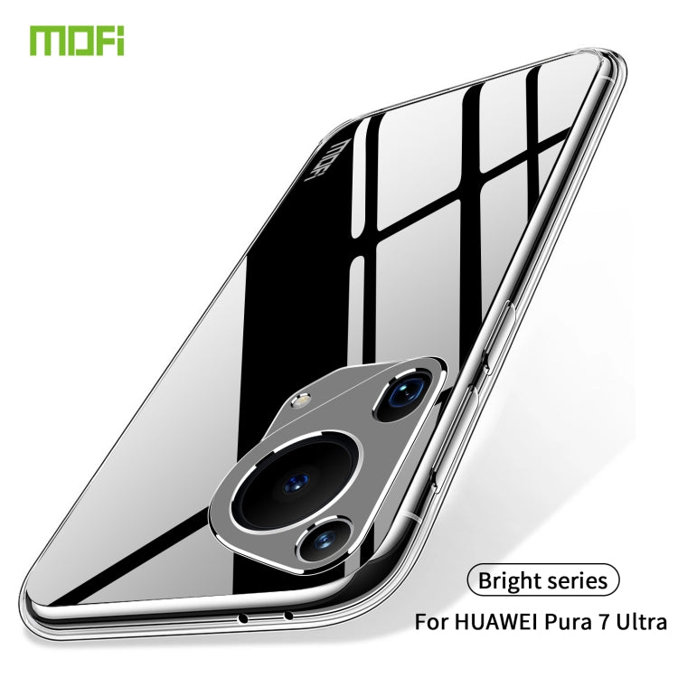 For Huawei Pura 70 Ultra MOFI Ming Series Ultra-thin TPU Phone Case(Transparent) by MOFI