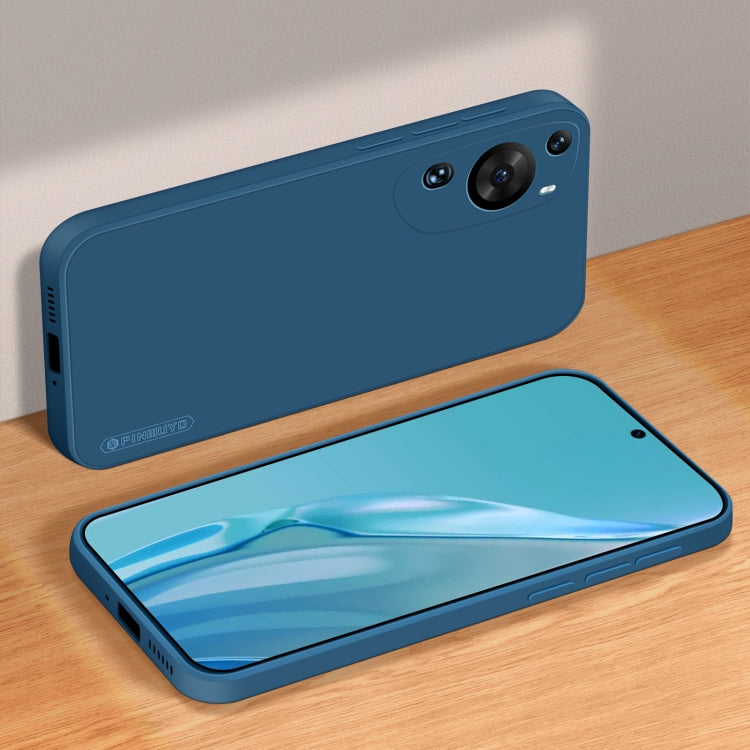 For Huawei P60 Art PINWUYO Sense Series Liquid Silicone TPU Phone Case(Blue) by PINWUYO