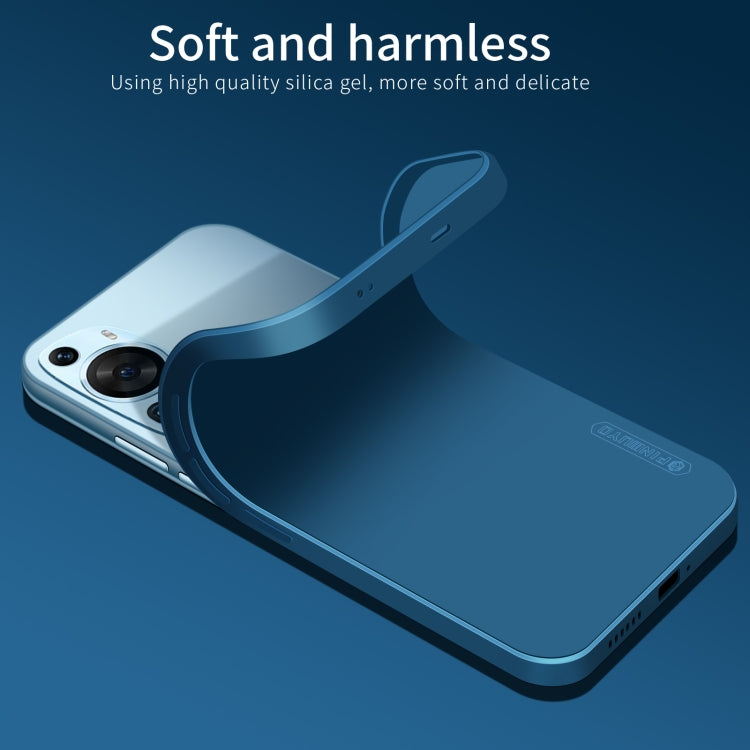 For Huawei P60 Art PINWUYO Sense Series Liquid Silicone TPU Phone Case(Blue) by PINWUYO