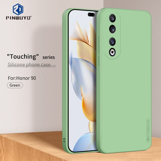 For Honor 90 PINWUYO Sense Series Liquid Silicone TPU Phone Case(Green) by PINWUYO