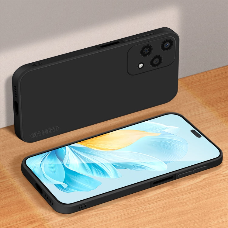 For Honor 200 Lite Global PINWUYO Sense Series Liquid Silicone TPU Phone Case(Black) by PINWUYO