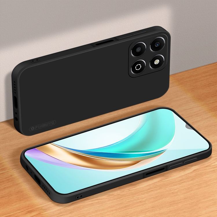 For Honor X6b PINWUYO Sense Series Liquid Silicone TPU Phone Case(Black) by PINWUYO