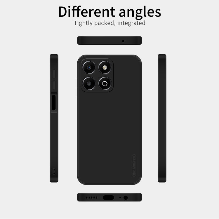 For Honor X6b PINWUYO Sense Series Liquid Silicone TPU Phone Case(Black) by PINWUYO