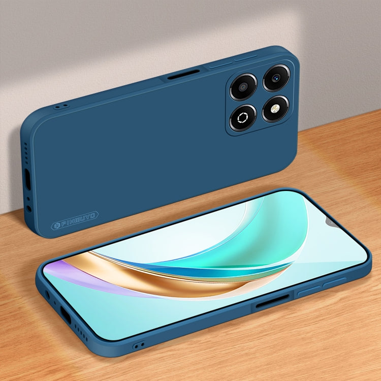 For Honor X6b PINWUYO Sense Series Liquid Silicone TPU Phone Case(Blue) by PINWUYO