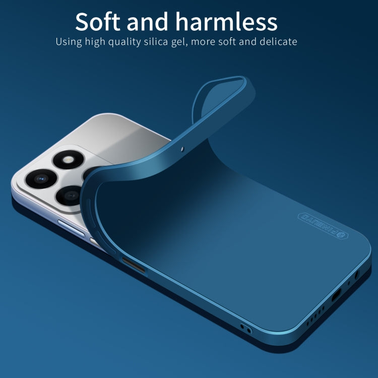 For Honor X6b PINWUYO Sense Series Liquid Silicone TPU Phone Case(Blue) by PINWUYO