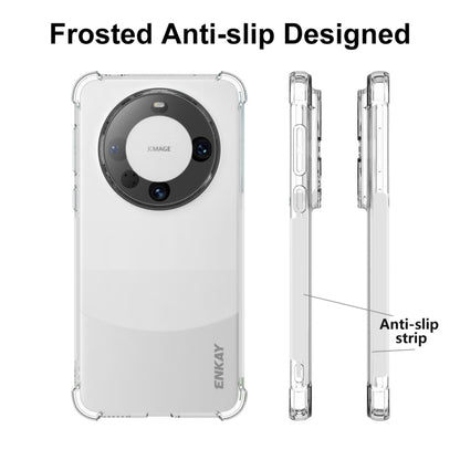 For Huawei Mate 60 Pro / 60 Pro+ ENKAY Transparent TPU Shockproof Phone Case with 3D PET Hot Bending Film by ENKAY