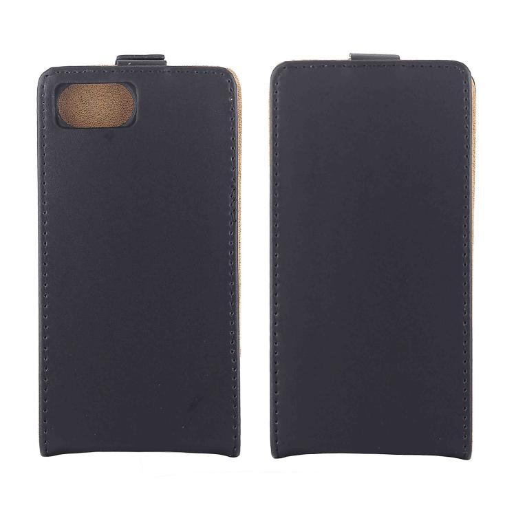 For iPhone 16e Vertical Flip Leather Phone Case with Card Slot(Black) by bashfashion