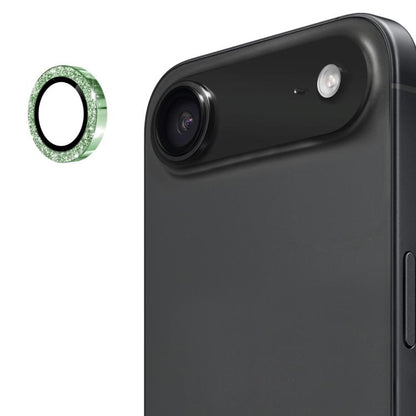 For iPhone Air ENKAY Hat-Prince Glitter Rear Lens Aluminium Alloy Tempered Glass Film(Deep Green) by ENKAY