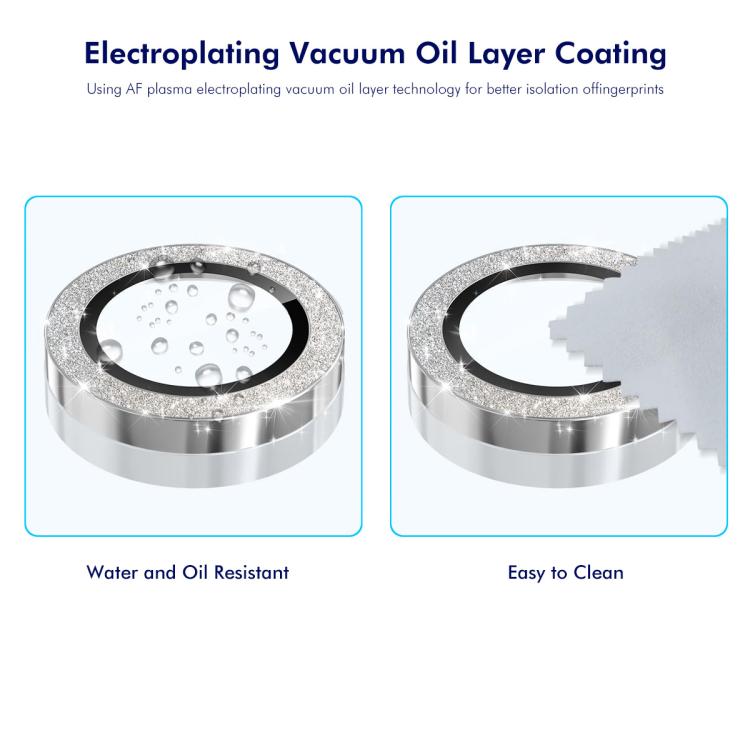 For iPhone Air ENKAY Hat-Prince Glitter Rear Lens Aluminium Alloy Tempered Glass Film(Deep Green) by ENKAY