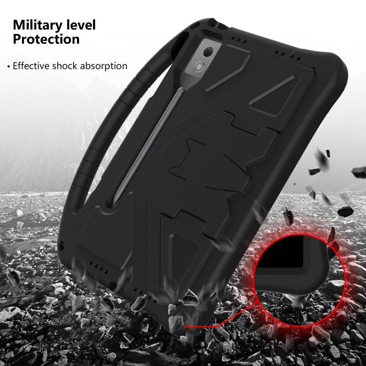 For Lenovo Idea Tab Pro 12.7 TB-373FU 2025 EVA Shockproof Tablet Case with Holder(Black) by bashfashion