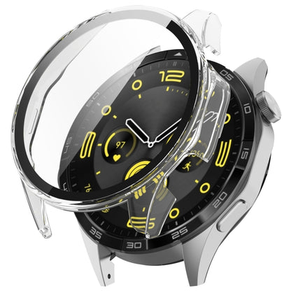 For Huawei Watch GT 4 46mm PC + Tempered Film Integrated Watch Protective Case(Transparent) by bashfashion