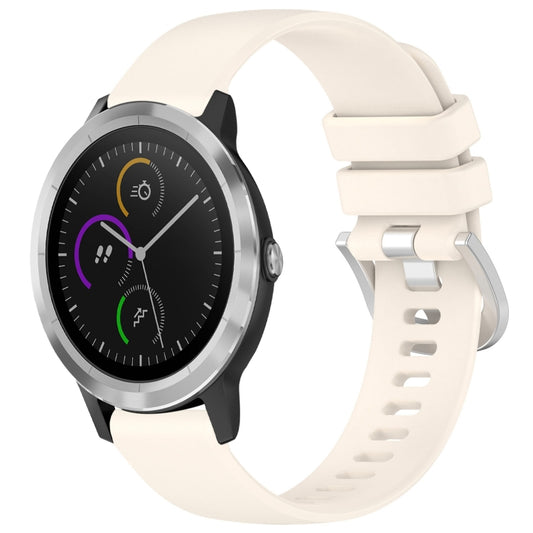 For Garmin Vivomove3 / Garminmove3 Liquid Glossy Silver Buckle Silicone Watch Band(Starlight) by bashfashion