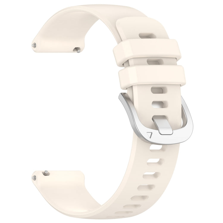 For Garmin VivoMove Style / Vivomove Liquid Glossy Silver Buckle Silicone Watch Band(Starlight) by bashfashion
