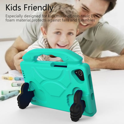 For Samsung Galaxy Tab A11 / A9 Thumb Bracket EVA Shockproof Tablet Case(Glacial Green) by bashfashion