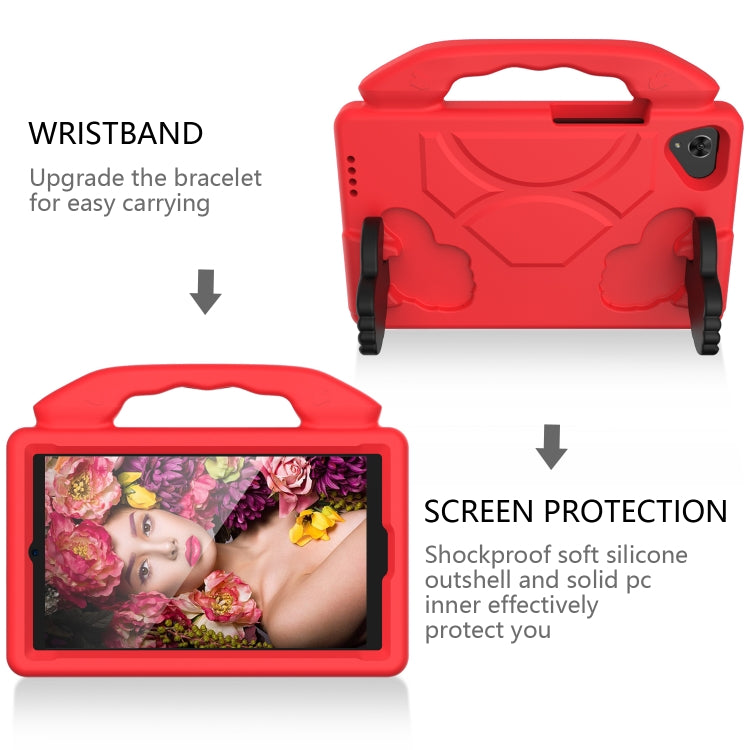 For Samsung Galaxy Tab A11 / A9 Thumb Bracket EVA Shockproof Tablet Case(Red) by bashfashion