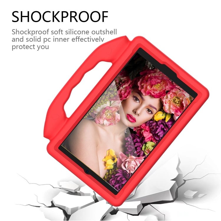 For Samsung Galaxy Tab A11 / A9 Thumb Bracket EVA Shockproof Tablet Case(Red) by bashfashion