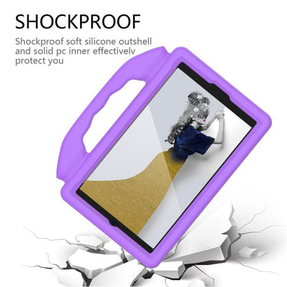 For Samsung Galaxy Tab A11 / A9 Thumb Bracket EVA Shockproof Tablet Case(Light Purple) by bashfashion