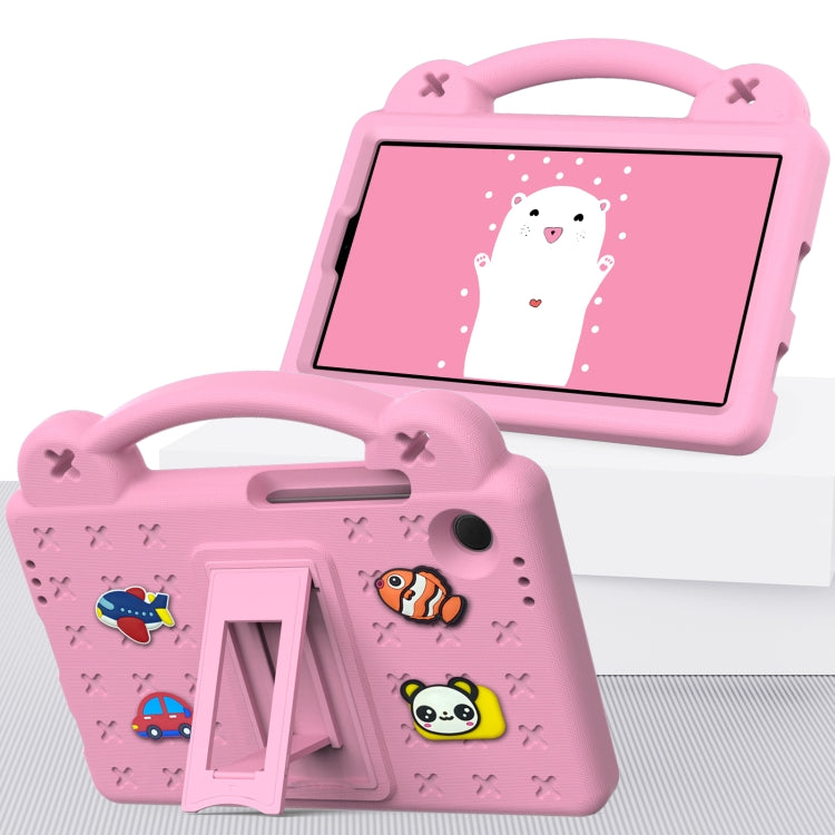 For Samsung Galaxy Tab A9 Handle Kickstand Children EVA Shockproof Tablet Case(Pink) by bashfashion