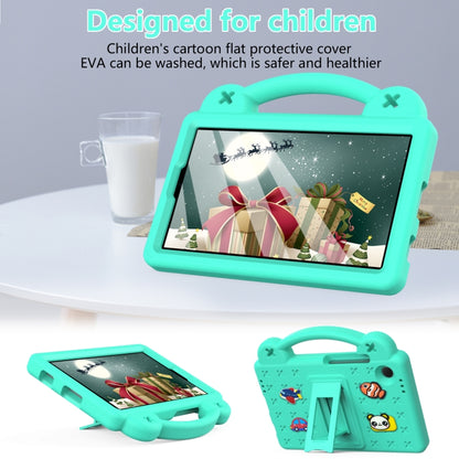 For Samsung Galaxy Tab A9 Handle Kickstand Children EVA Shockproof Tablet Case(Mint Green) by bashfashion