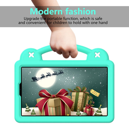 For Samsung Galaxy Tab A9 Handle Kickstand Children EVA Shockproof Tablet Case(Mint Green) by bashfashion