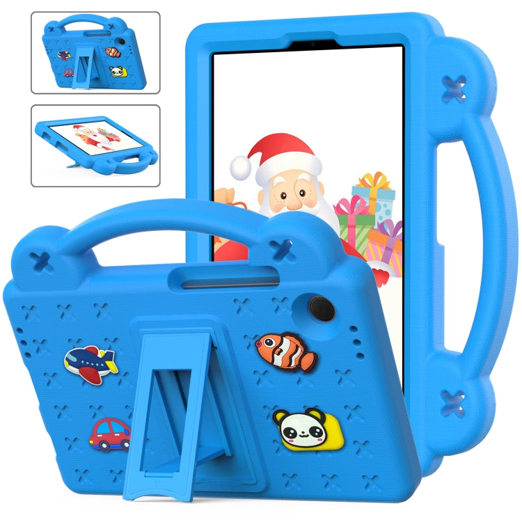 For Samsung Galaxy Tab A9 Handle Kickstand Children EVA Shockproof Tablet Case(Sky Blue) by bashfashion