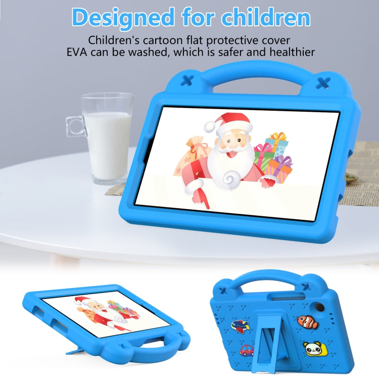 For Samsung Galaxy Tab A9 Handle Kickstand Children EVA Shockproof Tablet Case(Sky Blue) by bashfashion