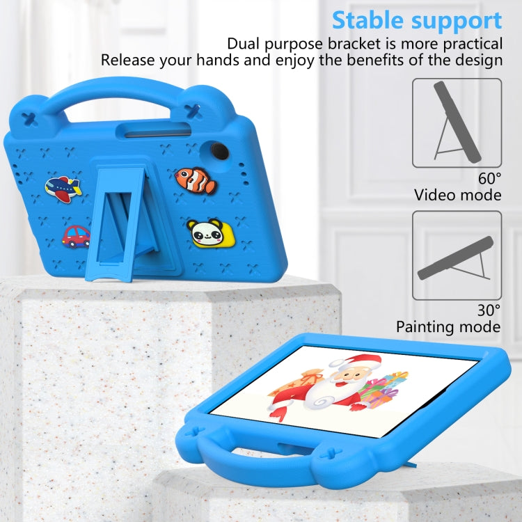 For Samsung Galaxy Tab A9 Handle Kickstand Children EVA Shockproof Tablet Case(Sky Blue) by bashfashion