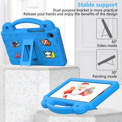 For Samsung Galaxy Tab A9 Handle Kickstand Children EVA Shockproof Tablet Case(Sky Blue) by bashfashion