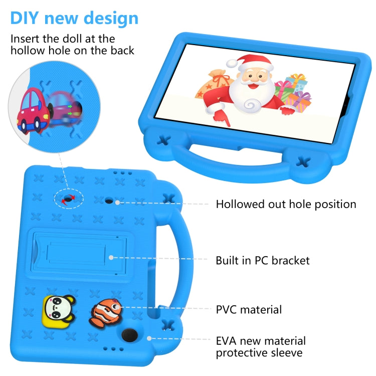 For Samsung Galaxy Tab A9 Handle Kickstand Children EVA Shockproof Tablet Case(Sky Blue) by bashfashion