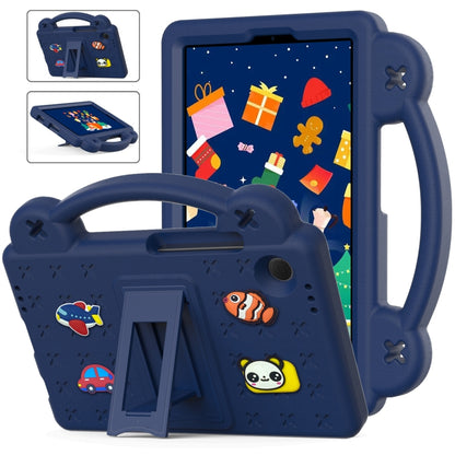 For Samsung Galaxy Tab A9 Handle Kickstand Children EVA Shockproof Tablet Case(Navy Blue) by bashfashion