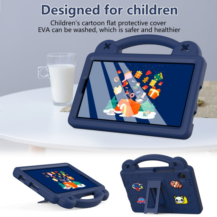 For Samsung Galaxy Tab A9 Handle Kickstand Children EVA Shockproof Tablet Case(Navy Blue) by bashfashion
