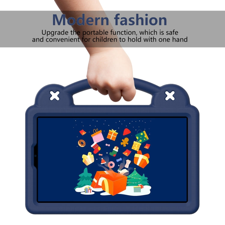 For Samsung Galaxy Tab A9 Handle Kickstand Children EVA Shockproof Tablet Case(Navy Blue) by bashfashion