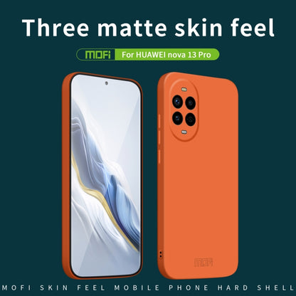 For Huawei nova 13 Pro MOFI Qin Series Skin Feel All-inclusive PC Phone Case(Orange) by MOFI