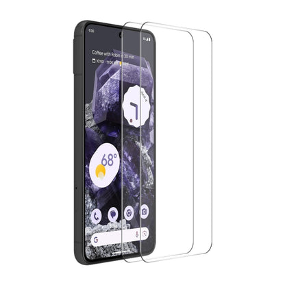 For Google Pixel 8 2pcs ENKAY Hat-Prince 0.26mm 9H 2.5D High Aluminum-silicon Tempered Glass Film by ENKAY