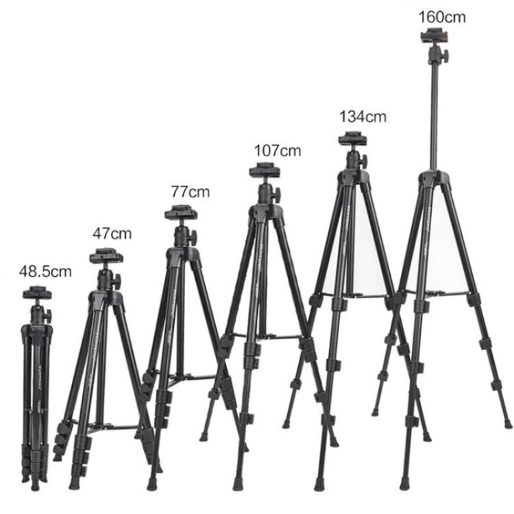 YUNTENG VCT-580 DSLR Camera Telescopic Tripod Mount with 1 / 4 Screw by YUNTENG