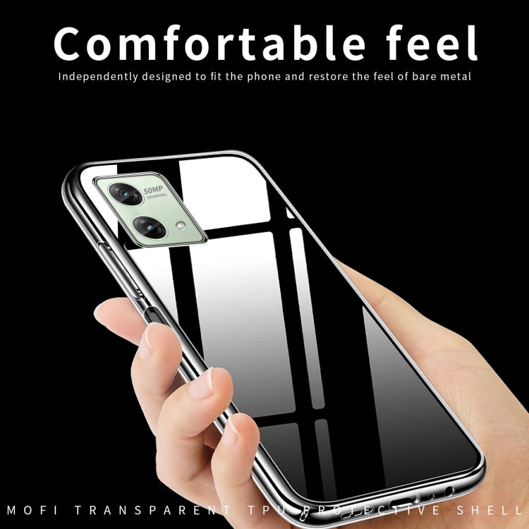 For Motorola Moto G84 MOFI Ming Series Ultra-thin TPU Phone Case(Transparent) by MOFI