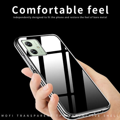 For Motorola Moto G54 MOFI Ming Series Ultra-thin TPU Phone Case(Transparent) by MOFI