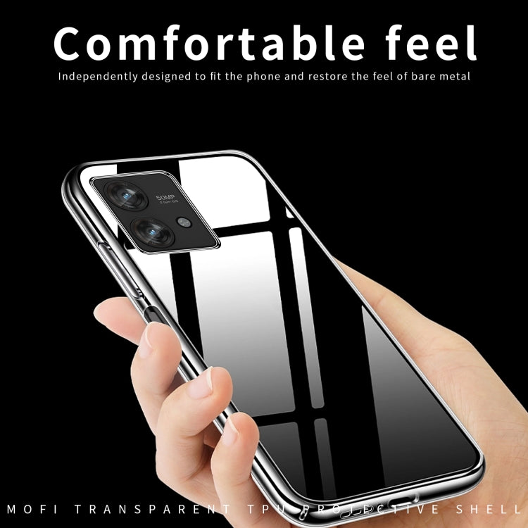For Motorola Edge 40 Neo MOFI Ming Series Ultra-thin TPU Phone Case(Transparent) by MOFI