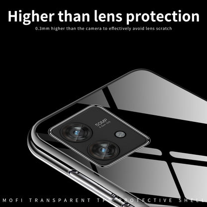 For Motorola Edge 40 Neo MOFI Ming Series Ultra-thin TPU Phone Case(Transparent) by MOFI