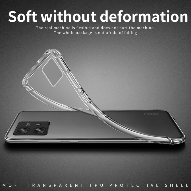 For Motorola Edge 40 5G MOFI Ming Series Ultra-thin TPU Phone Case(Transparent) by MOFI