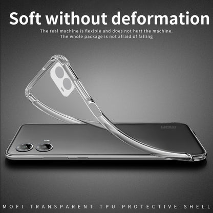 For Motorola Moto G35 MOFI Ming Series Ultra-thin TPU Phone Case(Transparent) by MOFI