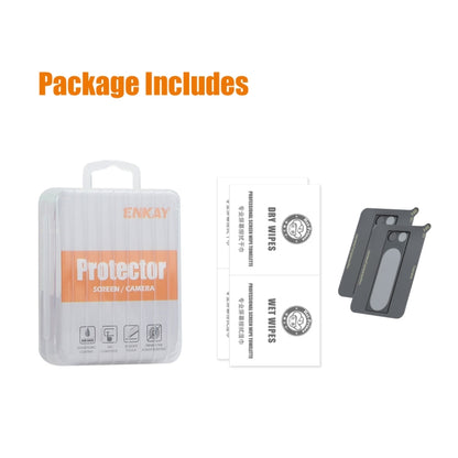 For Google Pixel 8 Pro 2pcs ENKAY Hat-Prince 9H Rear Camera Lens Tempered Glass Film by ENKAY