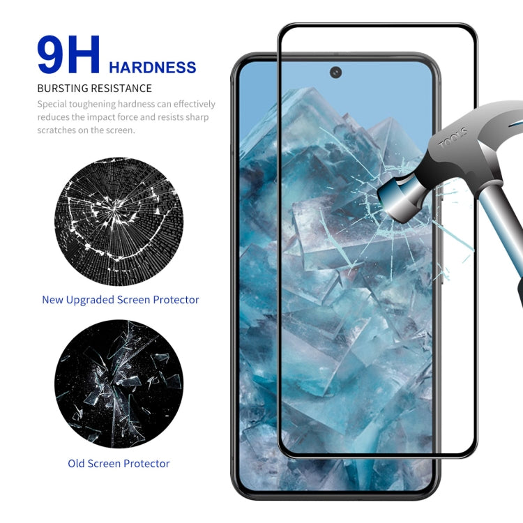 For Google Pixel 8 Pro 2pcs ENKAY Hat-Prince Full Glue High Aluminum-silicon Tempered Glass Film by ENKAY