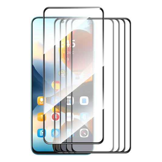 For Google Pixel 9 Pro 5pcs ENKAY Hat-Prince Full Glue High Aluminum-silicon Tempered Glass Film by ENKAY