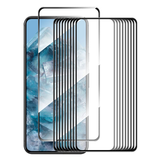 For Google Pixel 8 Pro 10pcs ENKAY Hat-Prince Full Glue High Aluminum-silicon Tempered Glass Film by ENKAY