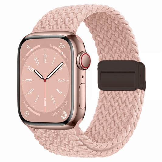For Apple Watch Ultra 2 49mm Nylon Woven Magnetic Fold Buckle Watch Band(Milk Tea Color) by bashfashion